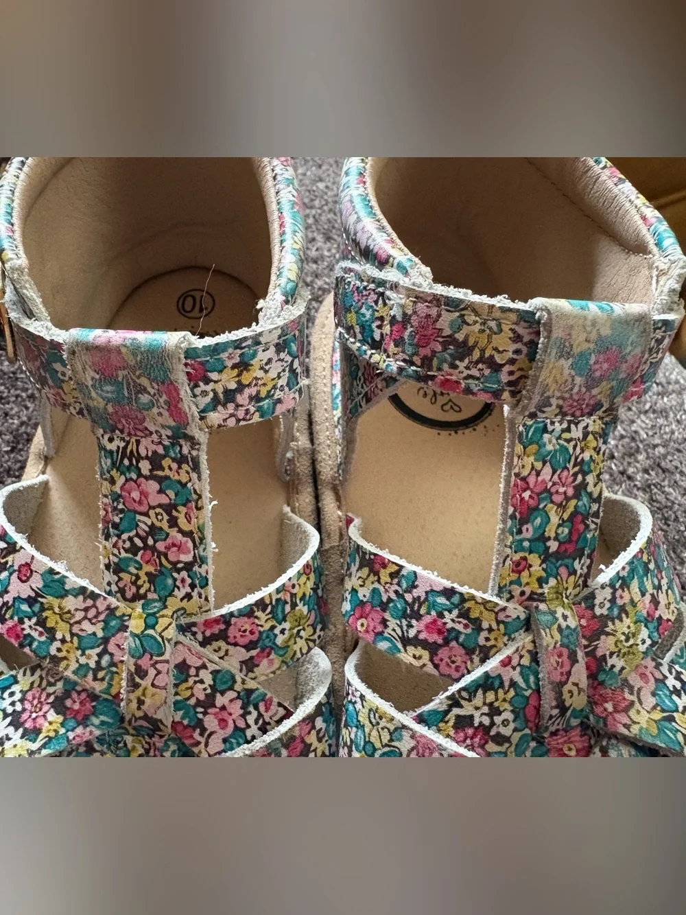 Little Love Bug Floral Closel Toe Sandal